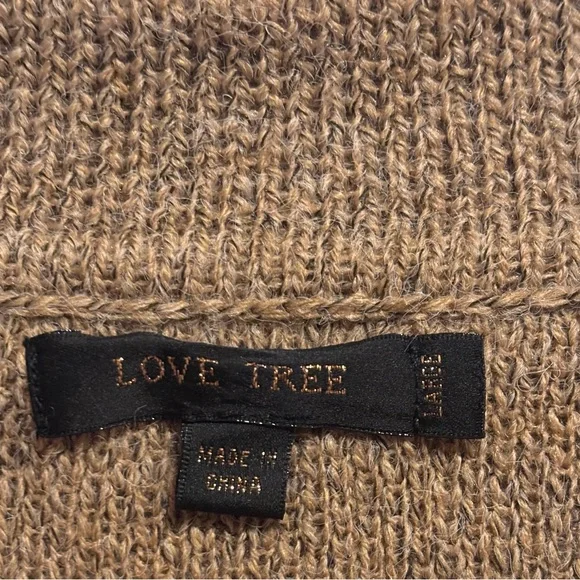 Women's Tan and Brown Cardigan - Picture 4 of 6